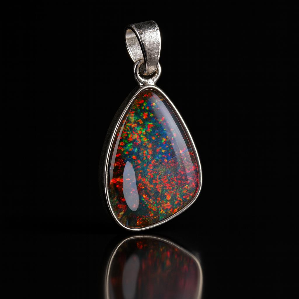 Natural Multicolor Fancy Pendant 22.6 ct 925 Sterling Silver Jewelry Gemstone Jewelry Gift