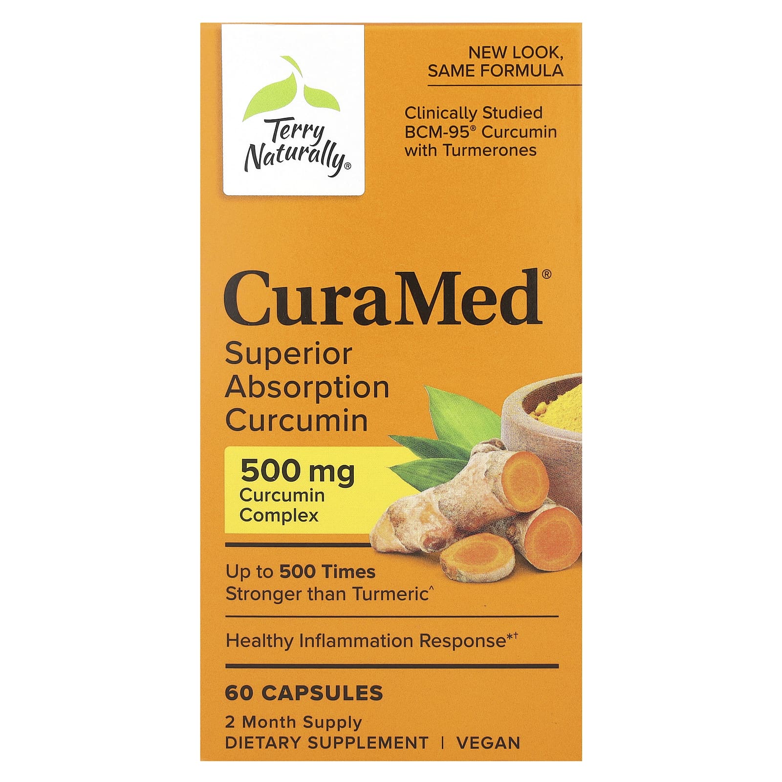 

Curamed, Highly Absorbable Curcumin, 500Mg, 60 Capsules