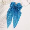 Glittering Sequined Hair Bows for Women Girl Daily Formal Occasion Wear Evening Party Accessories Headpiece Photo Props