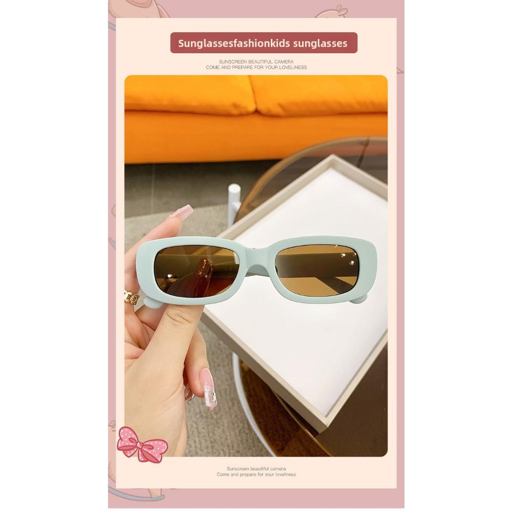 New Egg-shaped Sunglasses Children's Glasses Sunglasses Gradually Change Color Baby Sunglasses