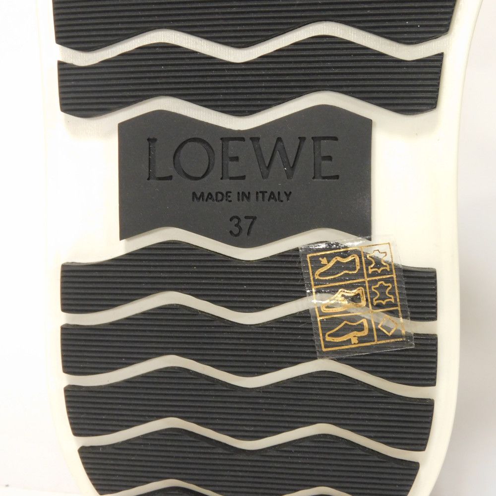 Used 12695 Chelsea Ankle Boots, L815S05X12, 7900, Size 37, Short Side Gore Calfskin, White Two-Tone, 9.4" Logo, Black,