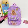 Pattern Capybara Cartoon Backpack Large Capacity Shoulders Bag Gift Children