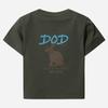 DOD Sorona White Graphic Short Sleeve T-Shirt For Women (D.Charcoal Grey)