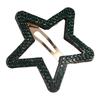 Cute Geometric Rhinestone Star BB Clip\ Y2k Pentagram Star Side Clip Metal Hair Clip Hollow Hair Clip Photograph