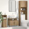 Artisan Oak Washbasin Cabinet 80 x 30 x 60 cm Engineered Wood
