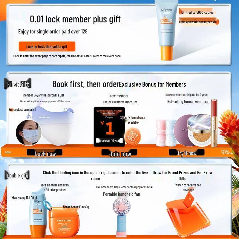 Mistine Men's SPF50+ Sunscreen