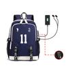 Anime Volleyball Boys And Girls Casual Usb Charging Backpack Large Capacity Student Bag
