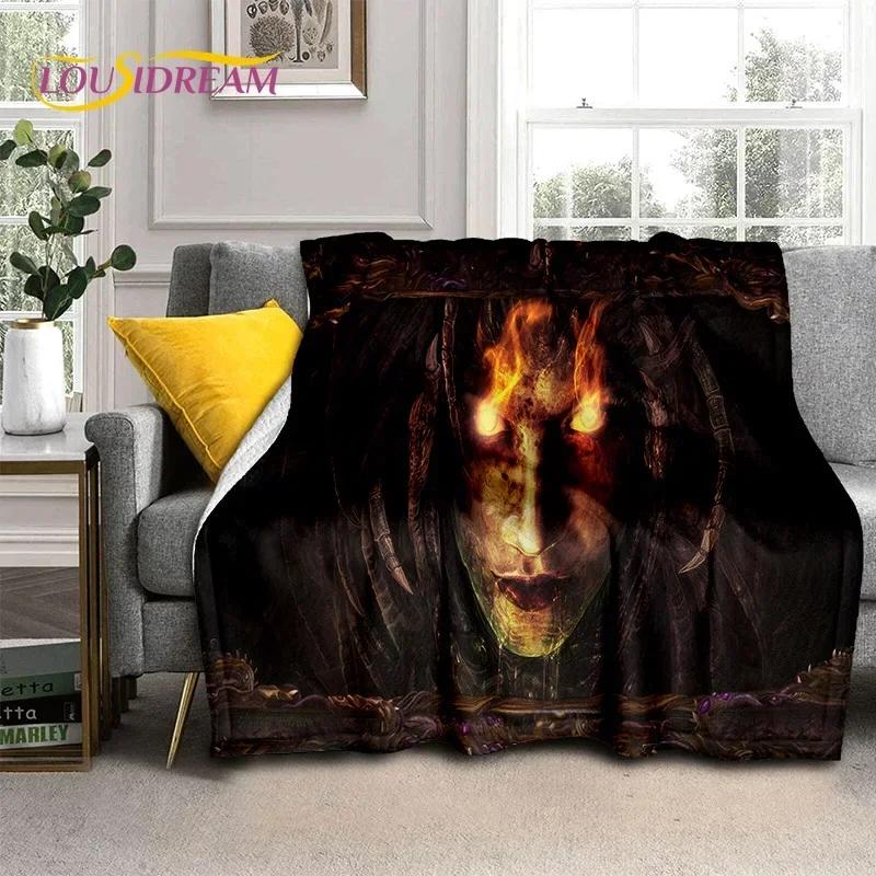 3D StarCraft Classic Game Gamer Blanket,Soft Throw Blanket for Home Bedroom Bed Sofa Picnic Travel Office Rest Cover Blanket Kid