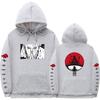 Mens Oversized Hooded Sweatshirt With Naruto Anime Print Fleece-Lined Streetwear Teens Fall Season
