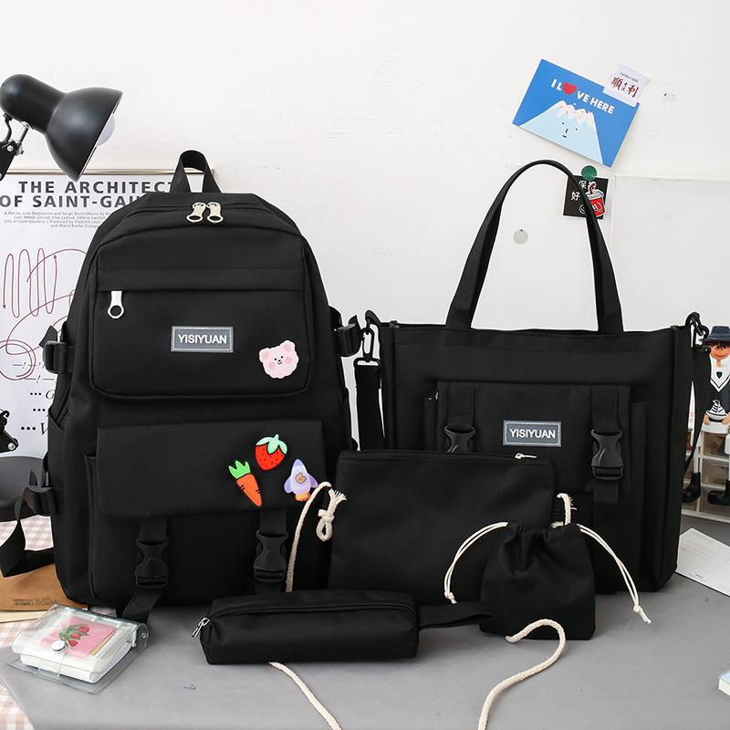 School bag new school bag primary school students fashion backpack large capacity girls casual junior high school students backpack fashion