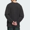 Adidas Originals Long Sleeve Top Retro Sports Casual Comfortable Solid Color Crew Neck Long Sleeve T-Shirt Men Tops Black JV6938