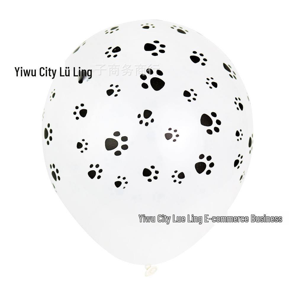 Bear Paw Print 12 Latex Balloons - Dog Paw Birthday Party Decorations