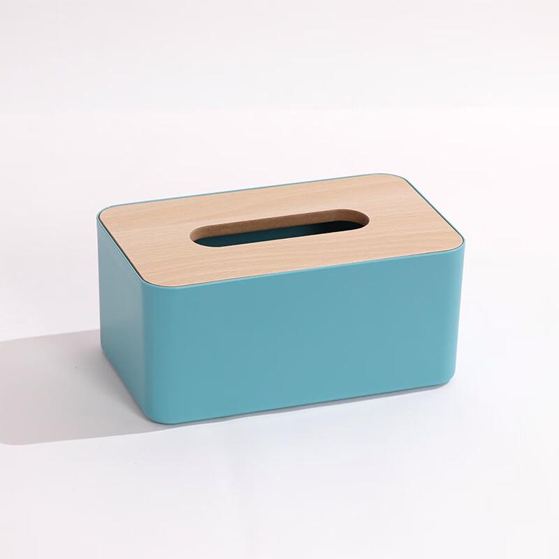 Japanese Style Bamboo Wood Plastic Tissue Box
