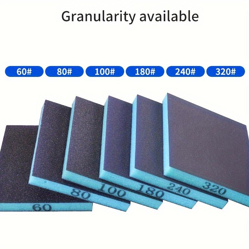 6PCS Sanding Sponge 60-320 Grit Washable and Reusable Wet Dry Sanding Blocks for Metal Wood Polishing Abrasive Tool 120*96*50mm