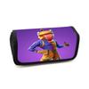 FORTNITE Cartoon Pencil Box Double Layer Flip Pen Case Lightweight Stationery for Kids School Daily Use,Boys&Girls Ages 5-11