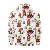Men's Christmas Print Hooded Half-Zip Casual Sports Sweatshirt