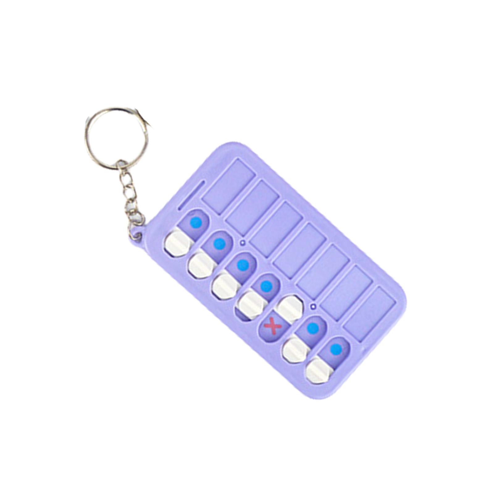 

Daily Planner Board Keyrings Portable Chore Chart Keychains Car Key Rings Daily Schedule Task Board Keychains for Kids фиолетовый