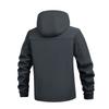 Men's Solid Color Outdoor Mountaineering Waterproof Windproof Fleece Jacket Outdoor Jacket