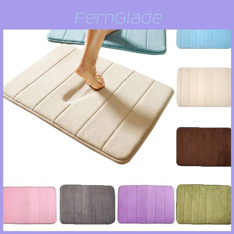 Luxuriously Soft Memory Foam Bath Mat With Coral Velvet And Non-slip Bottom
