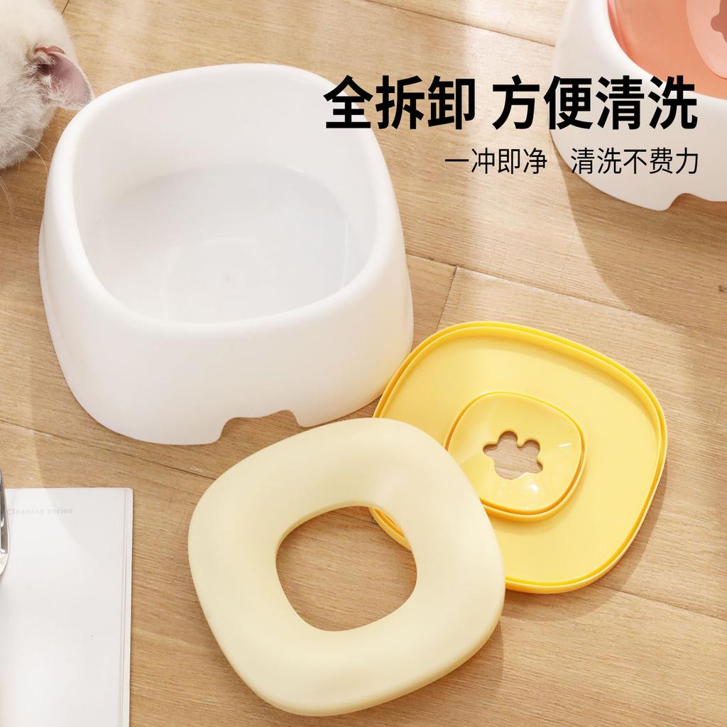 Seestern Schwimmende Schüssel Hundenapf Feuchtigkeitsdicht Maul Hundenapf Schwimmhöhe Verstellbares Wasserbecken Haustier Anti-Kipp Wassertränke