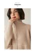 Women's Long Sleeve Cashmere Knit Zipper Cardigan - Cozy Lapel Sweater Outerwear
