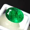 Oval Shape CERTIFIED 10.23 Ct Natural Emerald Green Loose Gemstone A-3198