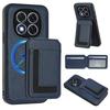 For Redmi 14C 14R A4 A3 13C A3X Note 13 14 Pro Plus Pro+ 13R Turbo3 4G 5G Case Cover Card Holder Stand Coin Magnetic Wallet Supports Wireless Charging