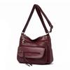 Women's Shoulder Bag Middle-aged Mom Bag Multi-pocket Shoulder Bag Lightweight Crossbody Bag