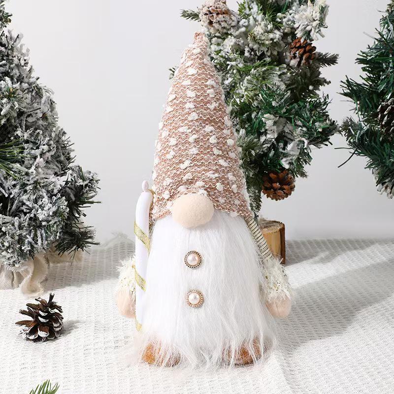 Christmas Decorations: Glowing Rudolph, Santa, and Faceless Doll Ornaments – Perfect Small Holiday Gifts