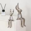 High-End Cartoon Long-Eared Rabbit Ornament for Luxury Decor