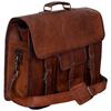 Genuine Vintage Brown Leather Messenger Bag Shoulder Laptop Bag Briefcase