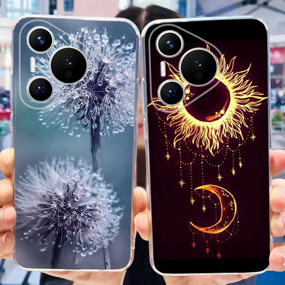 For Huawei Pura 70 Pro Plus Case Stylish Painted Cover Clear Silicone Phone Cases For Huawei Pura 70 Pro Pura70 Pro+ Soft Fundas