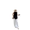 Slack Linen Wide-leg Pants Summer Loose Versatile Drawstring Straight White Casual Trousers Korean Fashion
