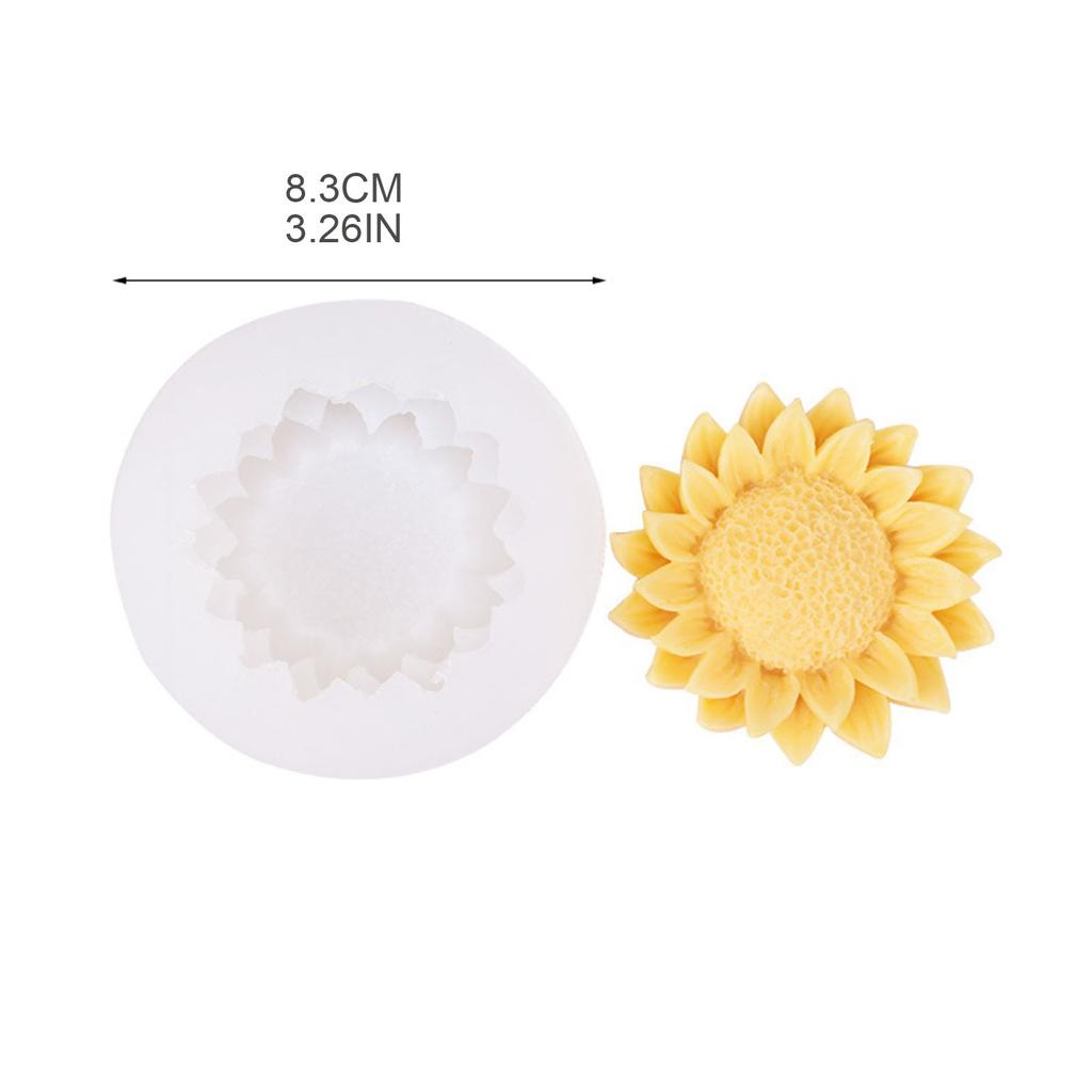 DIY Soap Moulds Sunflower Shape Silicone Material DIY Hand-Making Tool Silicone Craft Mould Silicone Material for Candle