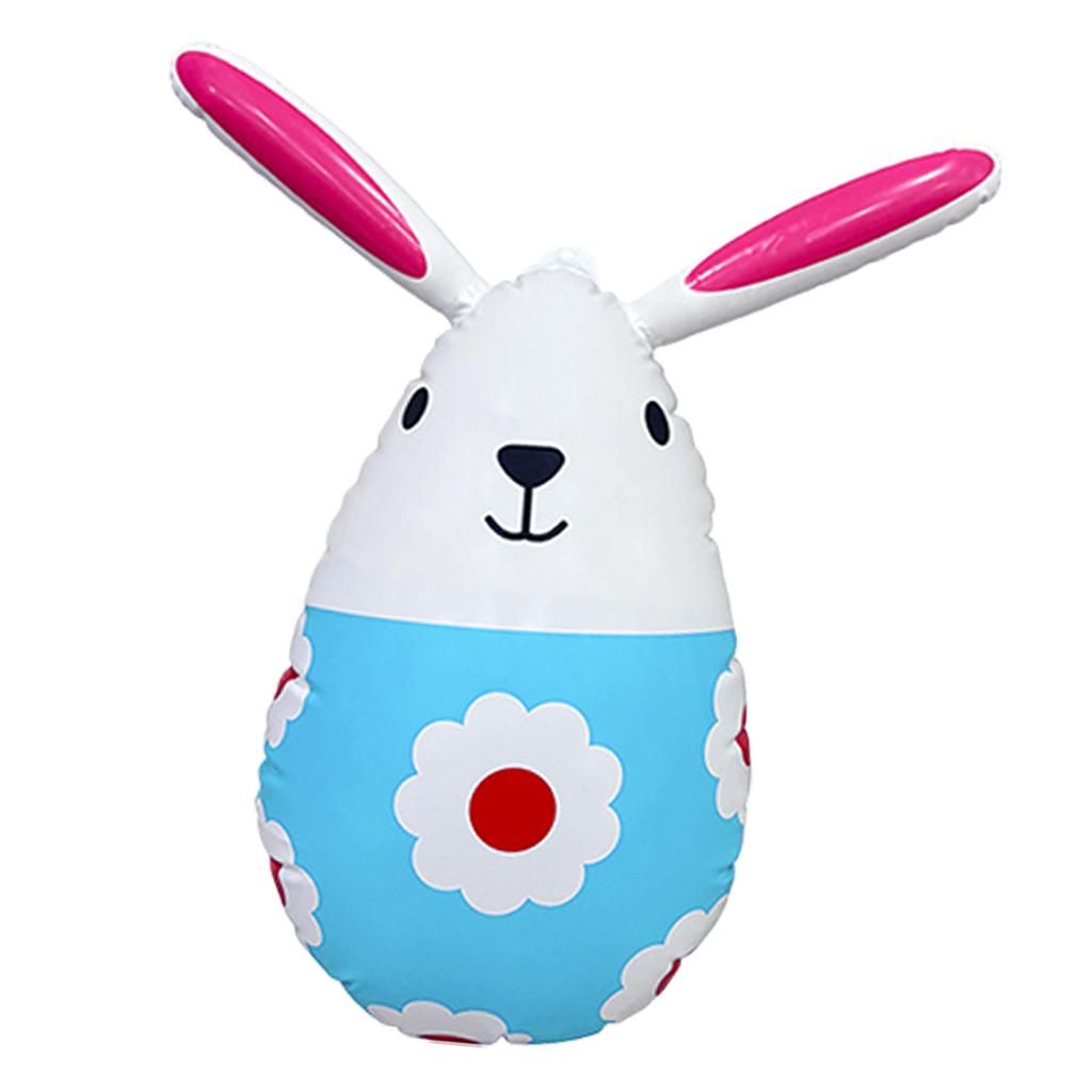 PVC Inflatable Easter Hare Festival Decoration for Garden Yard Tabletop Ceiling Easter Celebration Indoor and Outdoor