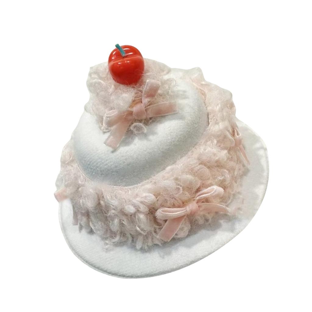 Lightweight and Comfortable Birthday Hat Hair Clip with Cream Cake Designs Hair Decoration for Fashionable Women