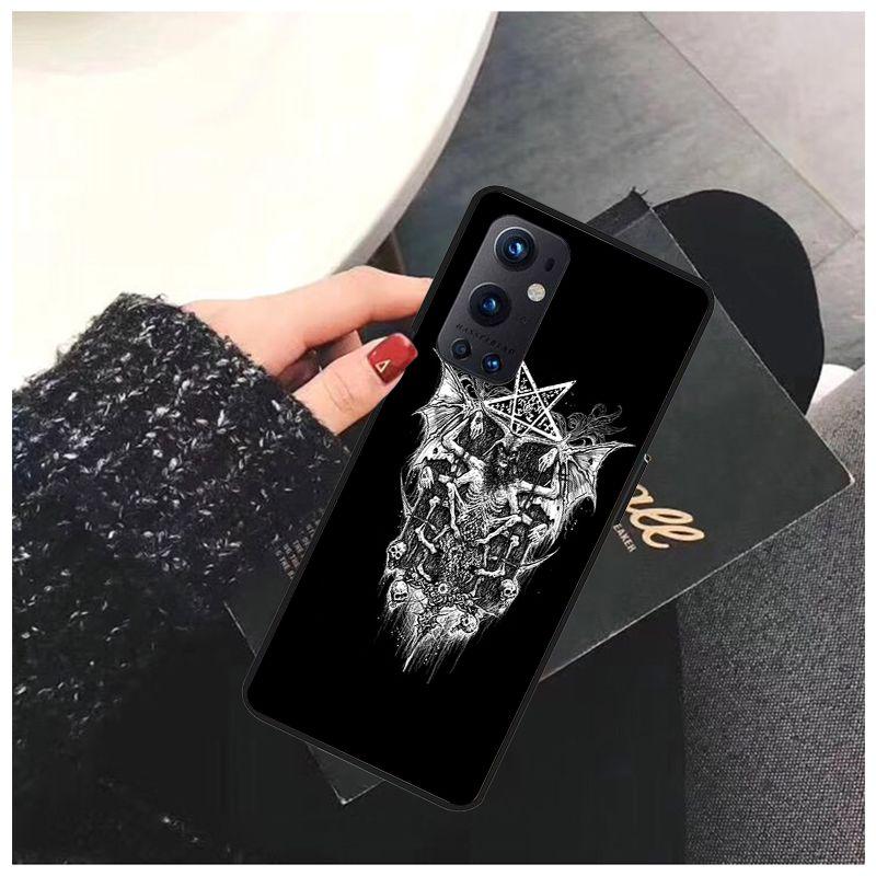 Pro OnePlus Nord N10 N100 CE 5G Pouzdro Pentagram 666 Démonické Satanistické Pouzdra pro One Plus 6 5T 6T 7T 8T 8PRO 9PRO Kryt na Telefon Coque