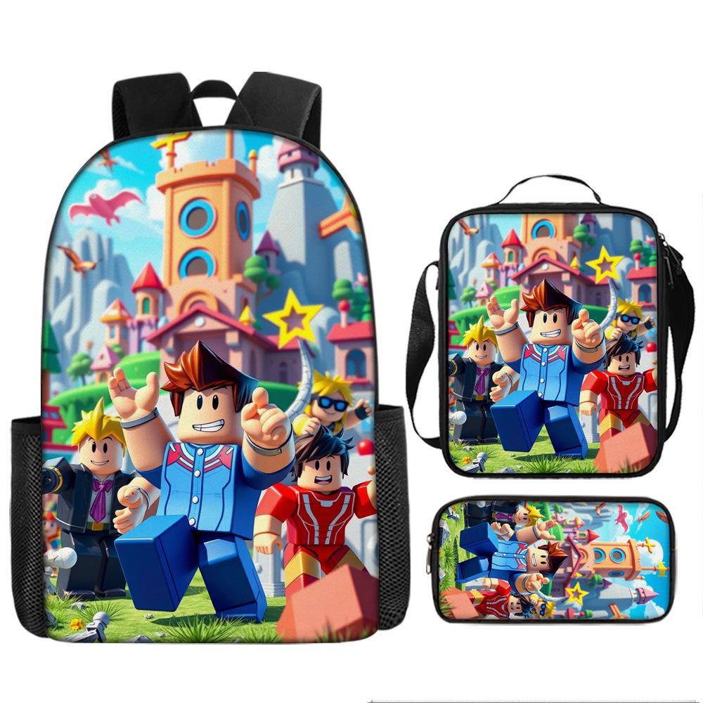 Robles Backpack Three-Piece Children'S Cartoon Backpack Large Capacity School Bag