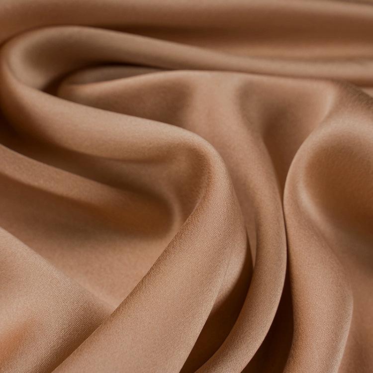 Sand washed silk fabric 19MM140 door width silk plain crepe satin dress dress machine washable fabric 19mm 140 width медный