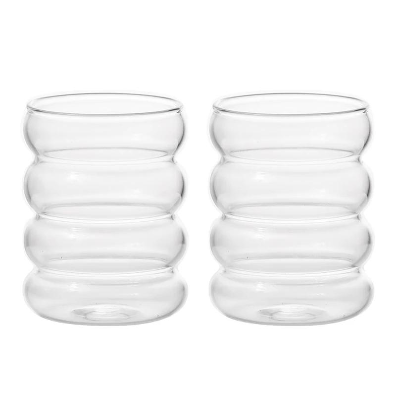 350ML Transparent Glass Cup High Borosilicate Heat-resistant Caterpillar Shape Drinking Glasses Coffee Mug Beer Juice Milk Cups