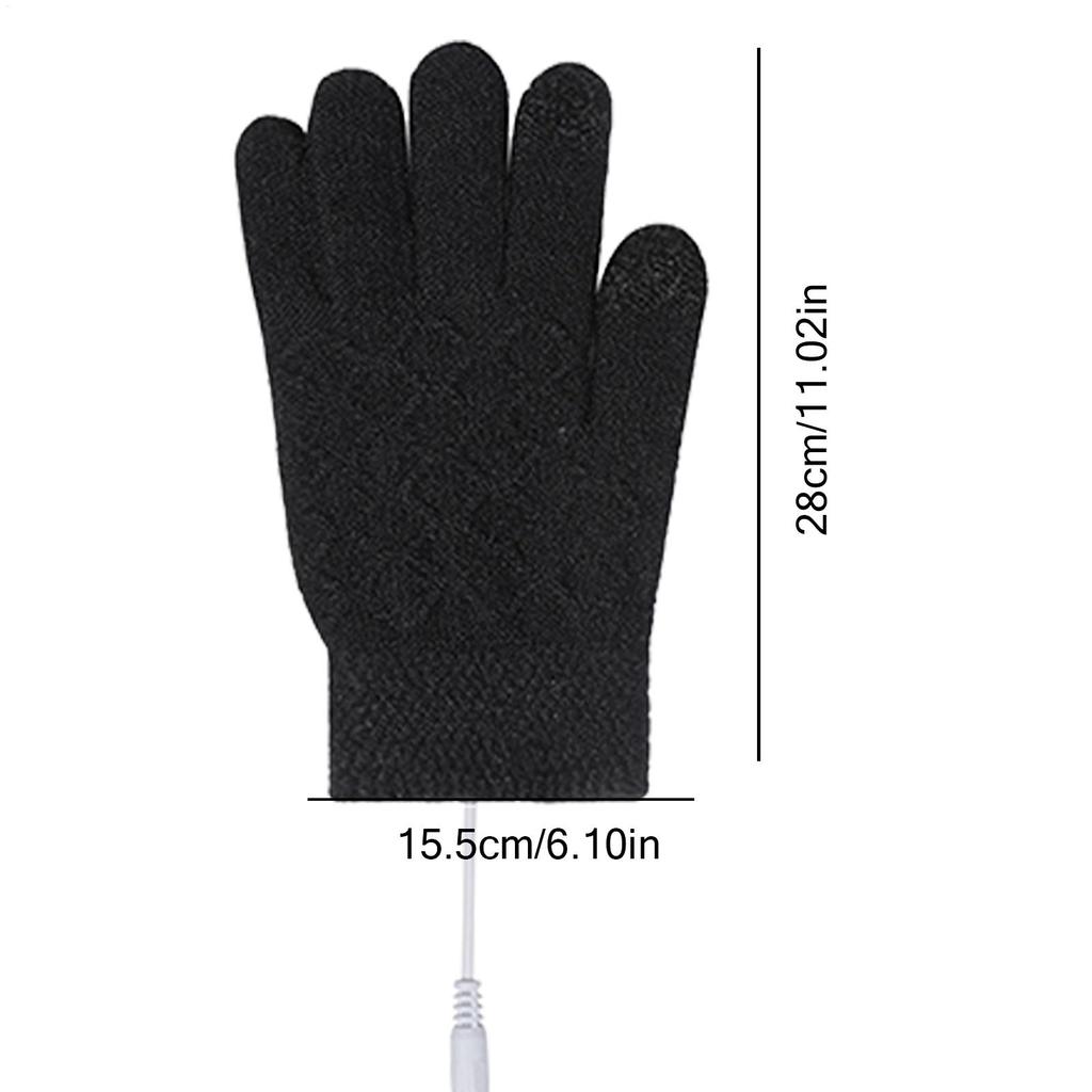 Heating Gloves Touchscreen USB Electric Mittens Heated Gloves For Women For Men Women Kids Camping Football Motorcycle Work