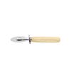 Stainless Steel Pizza Cutter with Wooden Handle - Single Wheel Pizza Roller and Pie Divider Baking Tool