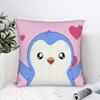 PPudgy Penguin Pillow Case  Soft Pillow Cover For Sofa Home Decoration Kawaii Pillowcases