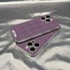 ins Purple plaid iPhone17Promax mobile phone case niche application Apple 16Pro space case 15 simple