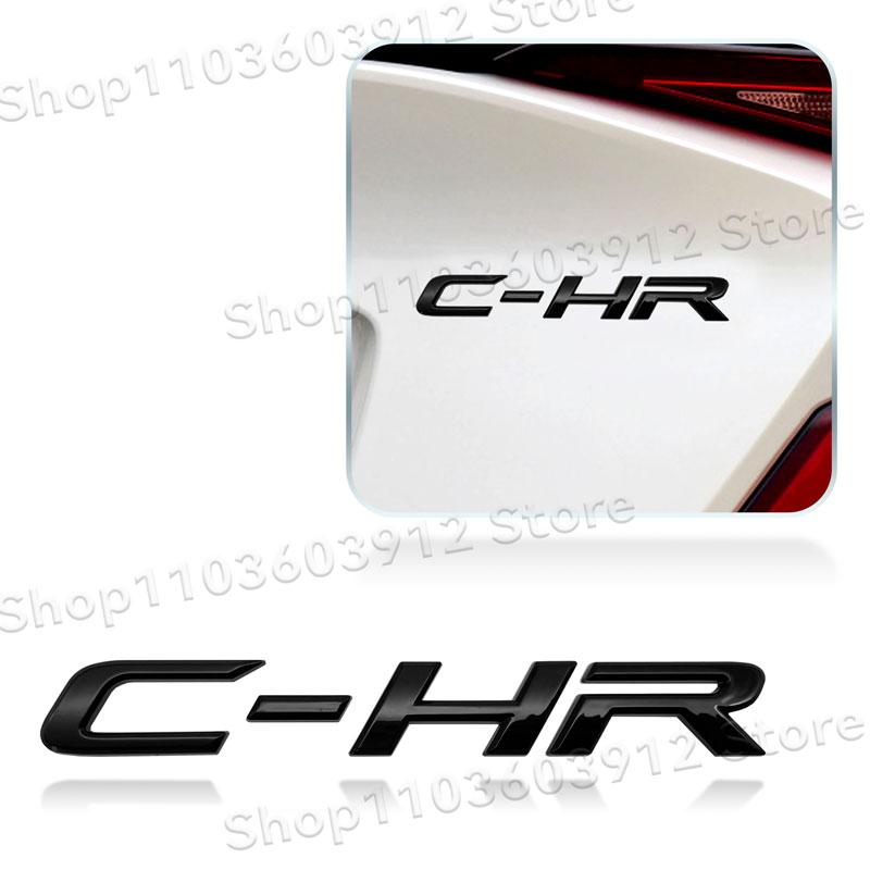 1Pc CHR C-HR Letter Logo Car Rear Tail Trunk Decals Emblem Badge 3D ABS Sticker Decal Car Styling Auto Accessories