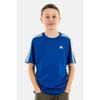 Tee-shirt Enfant - ADIDAS ORIGINALS - U 3S - Coton - Manches Courtes - Bleu