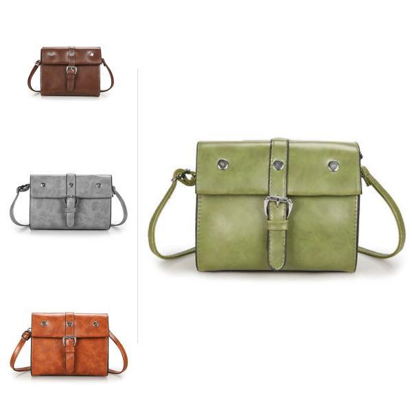 Trendy Retro European American Design Small Square Bag For Women With Magnetic Closure