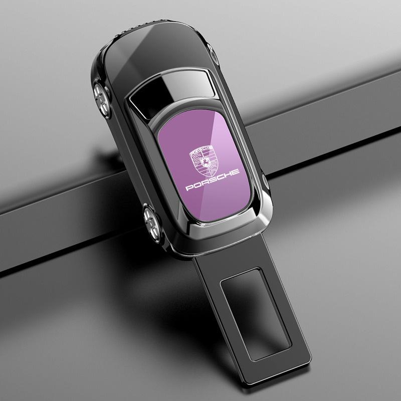 1PC Car Seat Belt Buckles Safety Belts Extender Plug Accessory For Porsche 911 Cayenne Carrera-GT 928 Panamera Boxster Macan 918