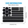 Reflective Stickers For Helmets Self-adhesive Reflective Tape For Helmets Bike Motorcycle Scooter Cycling Accessories
