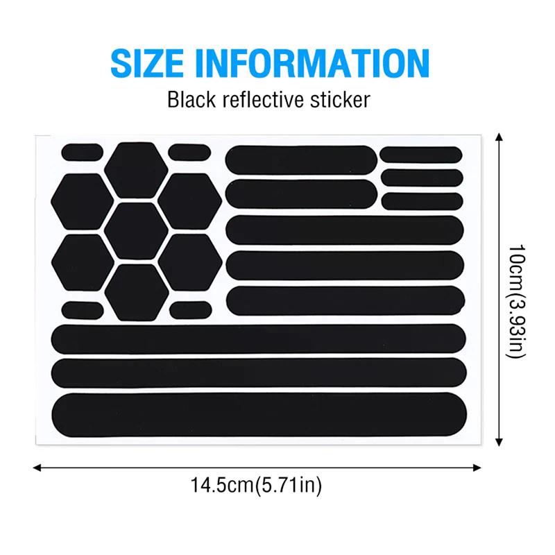 Reflective Stickers For Helmets Self-adhesive Reflective Tape For Helmets Bike Motorcycle Scooter Cycling Accessories